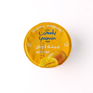 جبنة كوتاج بقري كامل الدسم بالمانغو-مزارع الياسمين