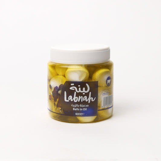 لبنة مدعبلة سادة محفوظة بالزيت ٦٠٠ جم